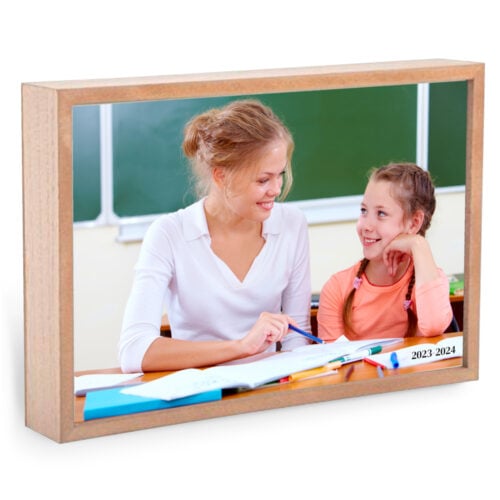 Grand cadre bois rectangle - Photo scolaire