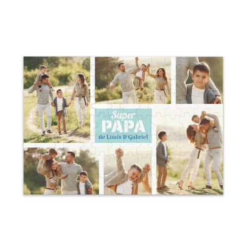 Puzzle personnalisé - Super Papa<br> <strong>120 pièces</strong>