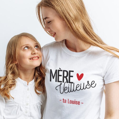T-shirt blanc - Mère veilleuse – Image 2