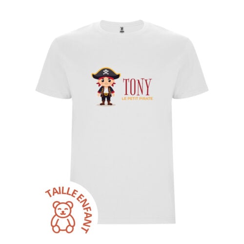 T-shirt Enfant blanc - Pirate