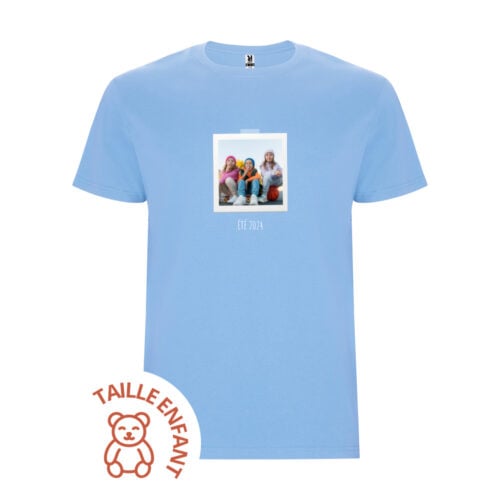 T-shirt Enfant bleu clair - Polaroid