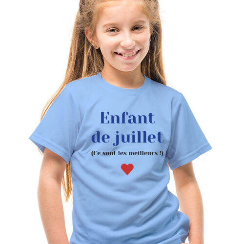 T-shirt Enfant bleu clair - Enfant + Mois – Image 2