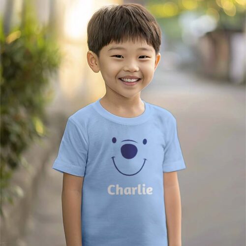 T-shirt Enfant bleu clair - Smiley – Image 2
