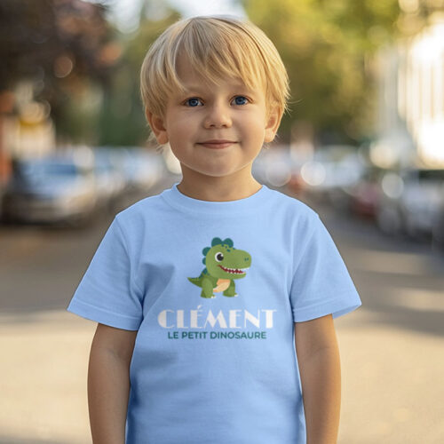 T-shirt Enfant bleu clair - Dino – Image 2