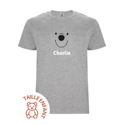 T-shirt Enfant gris - Smiley