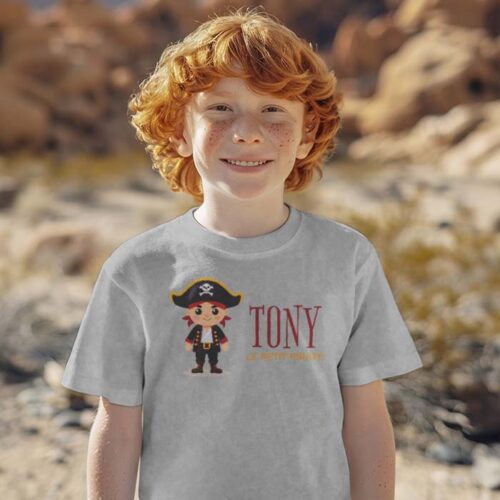 T-shirt Enfant gris - Pirate – Image 2