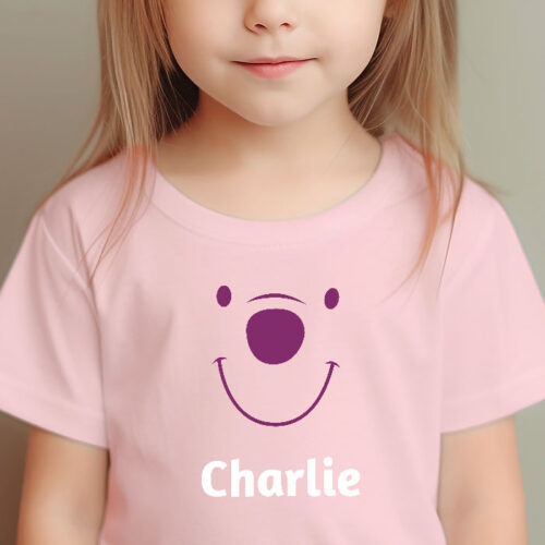 T-shirt Enfant rose - Smiley – Image 2