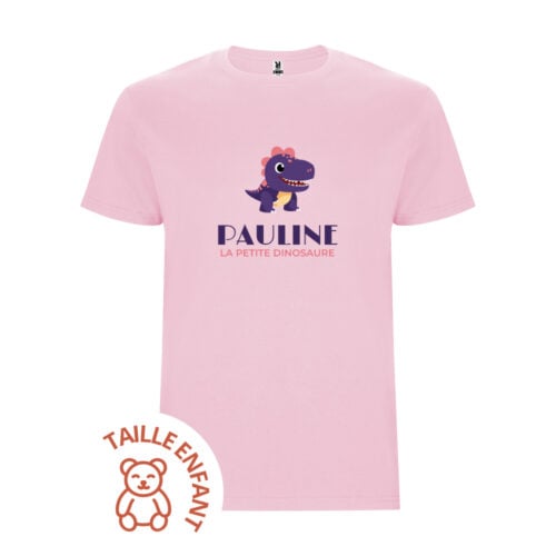 T-shirt Enfant rose - Dino