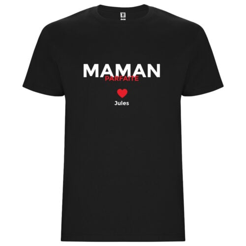 T-shirt noir - Maman parfaite
