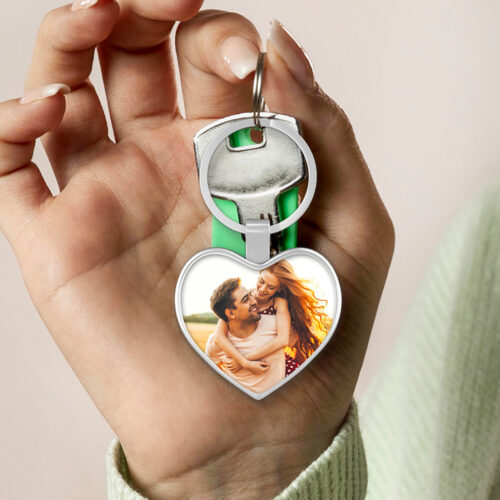 Porte-clé coeur - Avec photo – Image 2