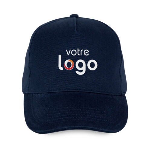 Casquette bleu - Votre logo
