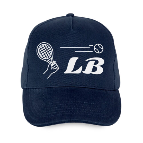 Casquette bleu - Tennis avec initiales