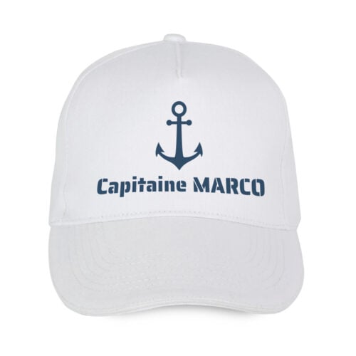 Casquette blanche - Capitaine nautique