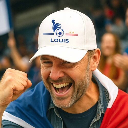 Casquette blanche - Fun de l'équipe de France – Image 2
