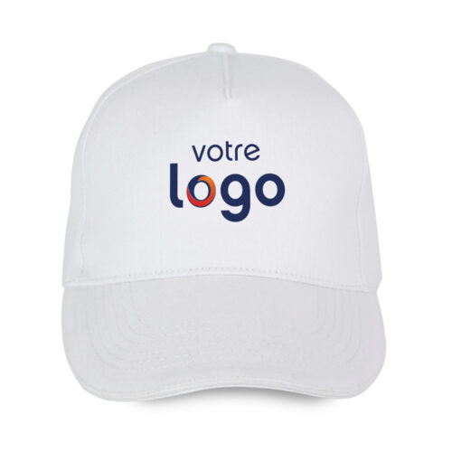 Casquette blanche - Votre logo