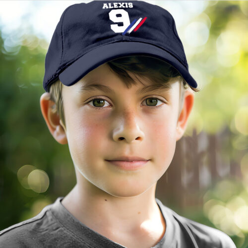 Casquette enfant bleu - Supporter tricolore – Image 2