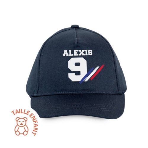 Casquette enfant bleu - Supporter tricolore