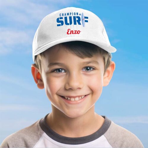 Casquette enfant blanc - Champion de Surf ! – Image 2