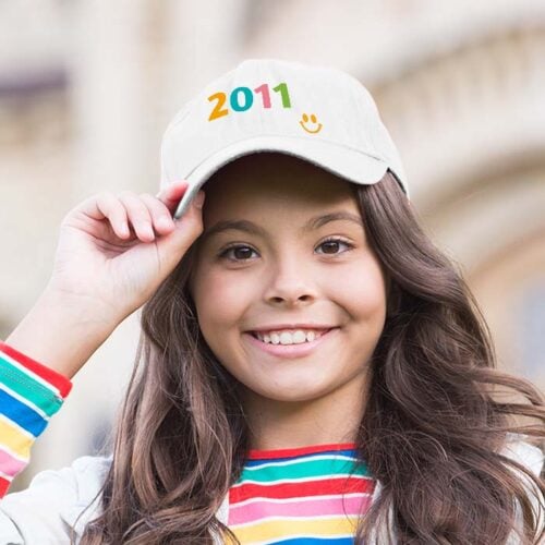 Casquette enfant blanc - Année de naissance – Image 2