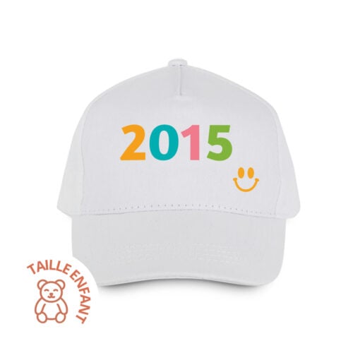 Casquette enfant blanc - Année de naissance