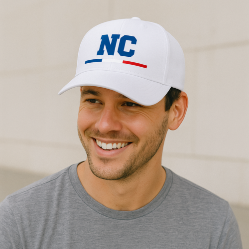 Casquette blanche - Initiales – Image 2