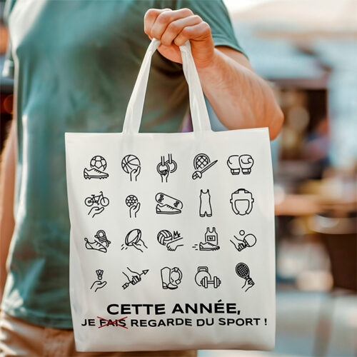 Sac cabas personnalisé - Regarder le sport – Image 2