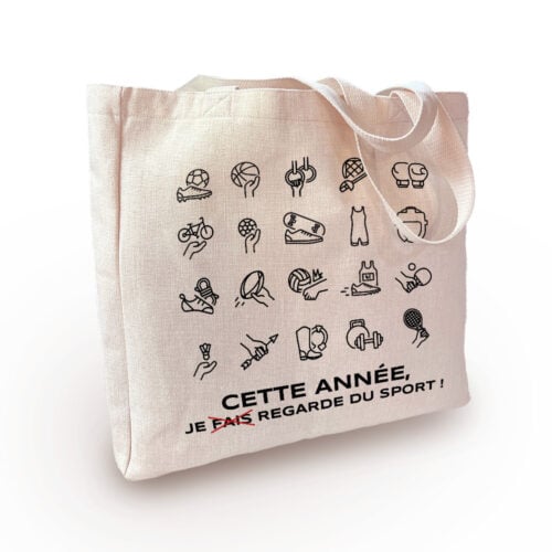Sac cabas personnalisé - Regarder le sport