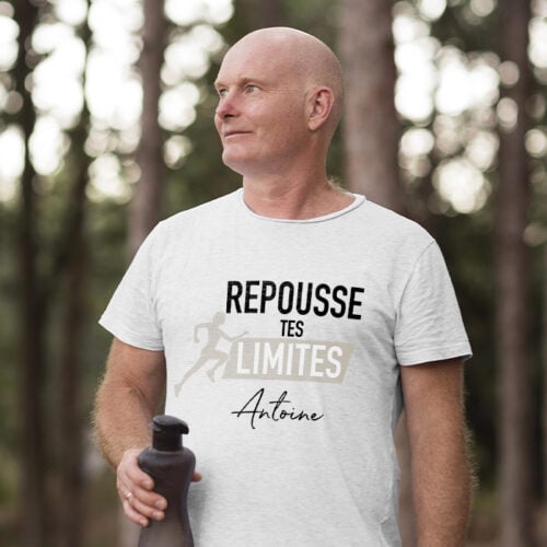 T-shirt blanc - Repousse tes limites ! – Image 2