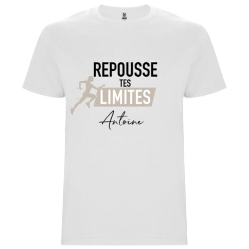 T-shirt blanc - Repousse tes limites !