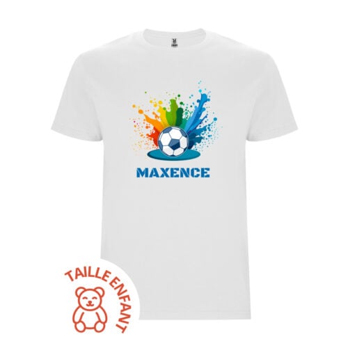 T-shirt Enfant blanc - Football en couleur !