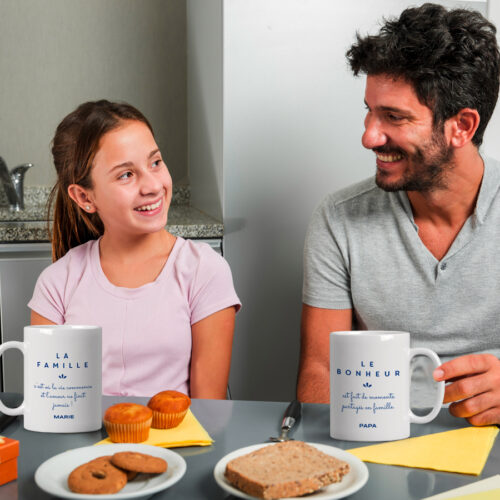 Mug blanc personnalisé - La famille – Image 2