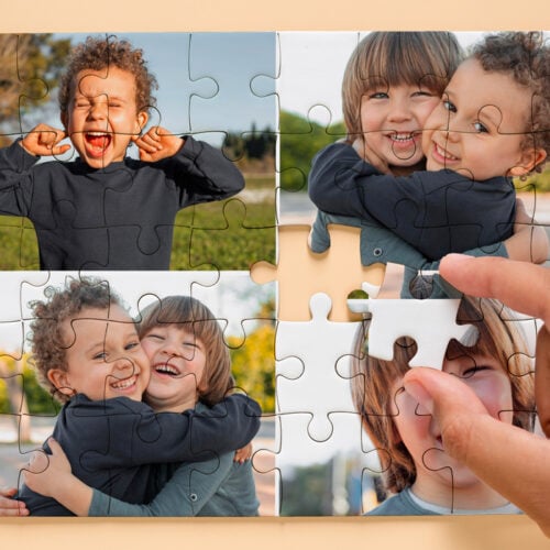 Puzzle personnalisé - Puzzle 4 photos<br> <strong>120 pièces</strong> – Image 2