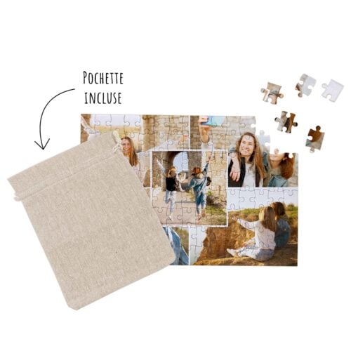 Puzzle personnalisé - Vacances avec 5 photos <br> <strong>120 pièces</strong> – Image 3