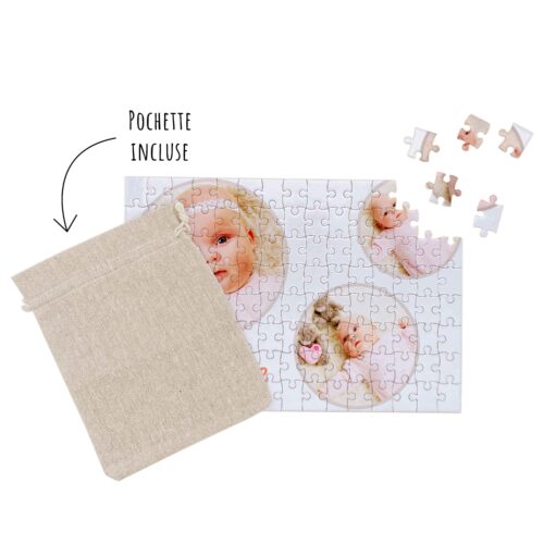 Puzzle personnalisé - Avec 3 photos<br> <strong>120 pièces</strong> – Image 3