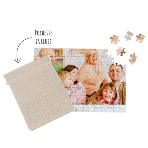 Puzzle personnalisé - Photo de famille heureuse<br> <strong>120 pièces</strong> – Image 3