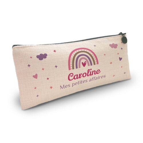 Pochette personnalisée - Mes petites affaires<br> <strong>23,5 x 10 cm</strong>