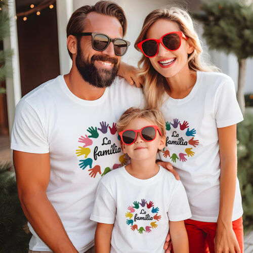 T-shirt blanc - La família – Image 2
