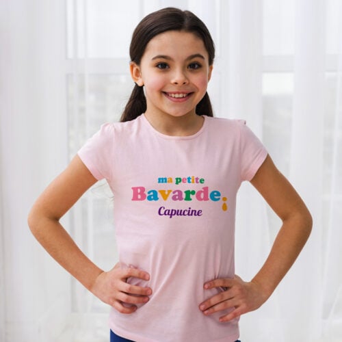 T-shirt Enfant rose - Ma petite bavarde ! – Image 2