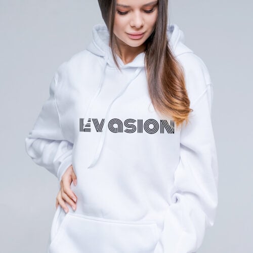 Sweat à capuche blanc - Evasion – Image 2