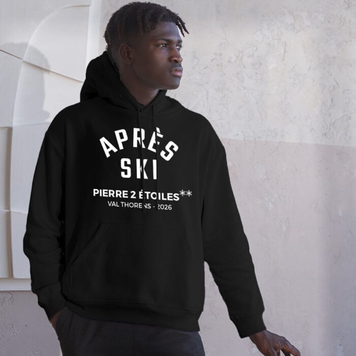 Alternative view of Sweat à capuche noir - Après ski