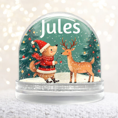 Boule à neige personnalisable - Décor de Noël avec prénom – Image 2