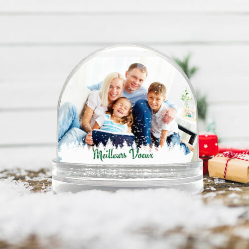 Boule à neige personnalisable - Photo et texte – Image 2