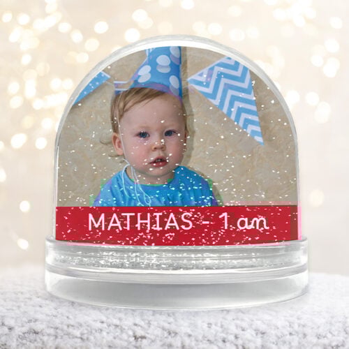 Boule à neige personnalisable - Ambiance festive avec photo – Image 2
