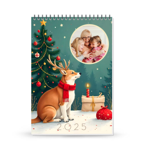 Le Calendrier mural format A4 - 13 pages avec reliure