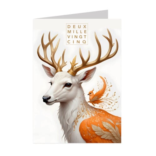 Lot de 5 cartes de Voeux personnalisées - Enveloppes offertes