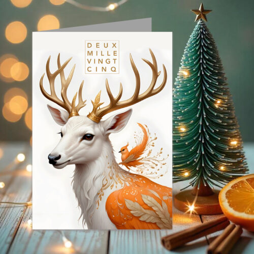 Lot de 5 cartes de Voeux personnalisées - Enveloppes offertes – Image 2
