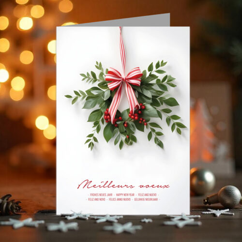 Lot de 5 cartes de Voeux personnalisées - Enveloppes offertes – Image 2