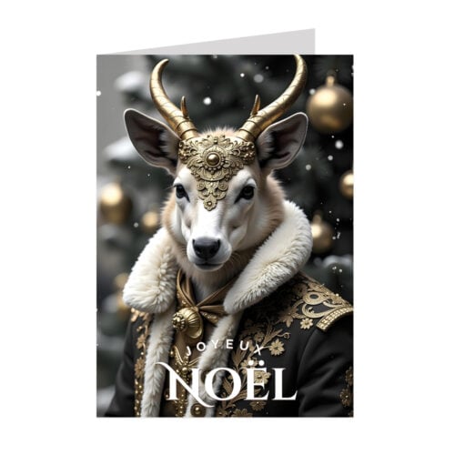 Lot de 5 cartes de Noël personnalisées - Enveloppes offertes