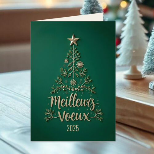 Lot de 5 cartes de Voeux personnalisées - Enveloppes offertes – Image 2