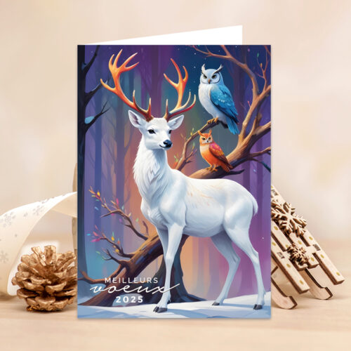Lot de 5 cartes de Voeux personnalisées - Enveloppes offertes – Image 2